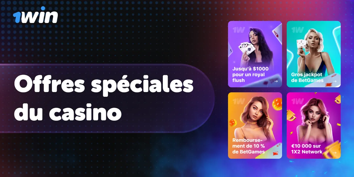 Promotions et bonus disponibles sur le casino en ligne 1Win Cameroon